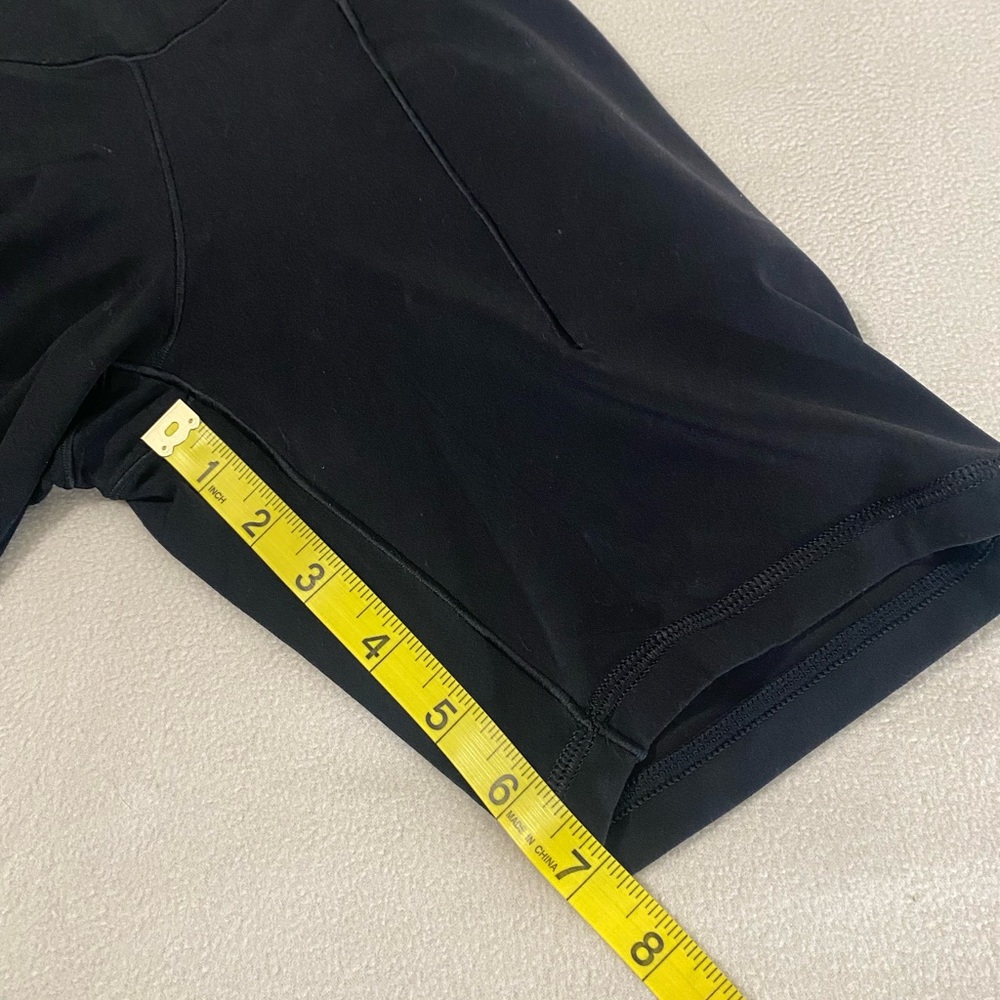 aerie Black High-Rise Bike Shorts with pockets Small - Picture 4 of 5